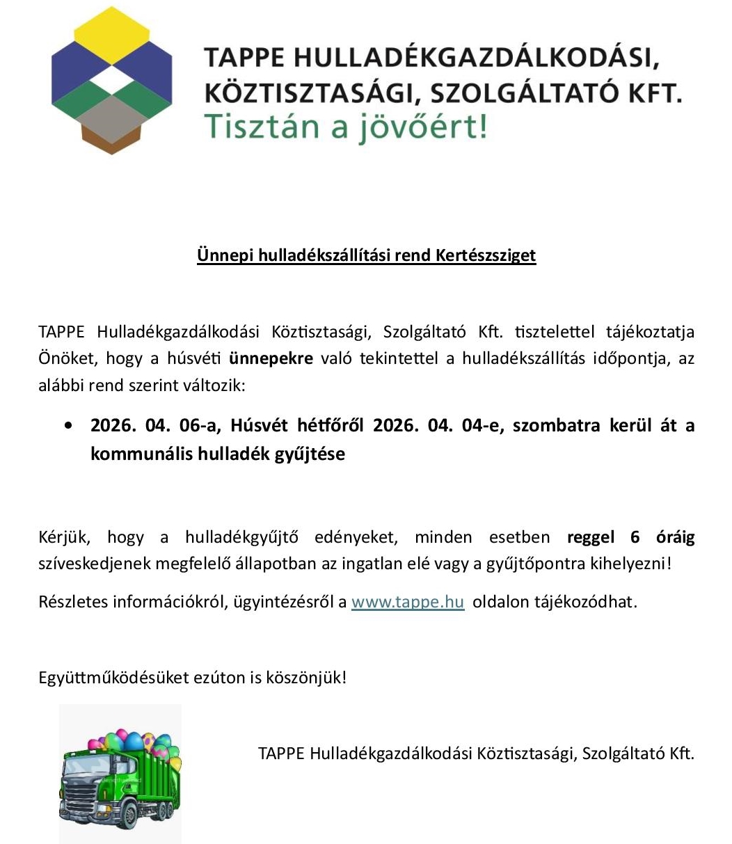 Hulladékszállítási rend Kertészsziget húsvét 2026 page 001